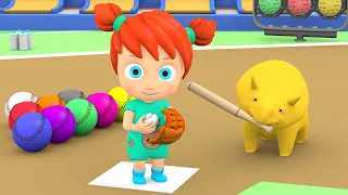Learn colors numbers - Baseball