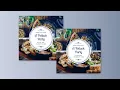 Create a Potluck Party Invitation Card using Visual Paradigm InfoART