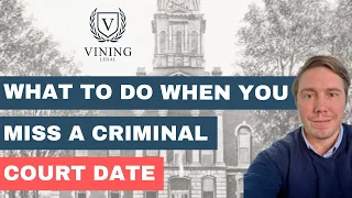 Missed Criminal Court Dates in Indiana