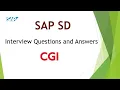 SAP SD Interview Questions and Answers CGI Interview questions