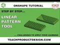 Onshape Tutorial How to use the LINEAR pattern tool