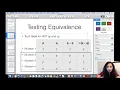 Lecture 20a Testing Semantic Equivalence