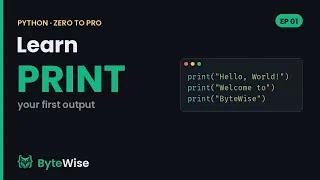 The print Function in Python Your First Program Zero to Pro