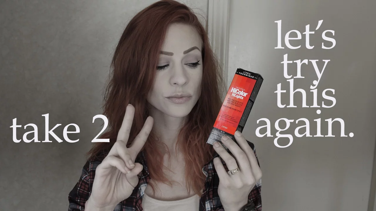 BLACK BOX DYE TO RED HAIR TRANSFORMATION / COLOR OOPS / L'OREAL HICOLOR / CHROMA TRUE REDS