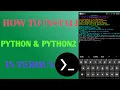 How to install python python2 in termux python python2