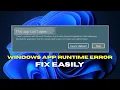 Fix - There s a problem with Microsoft Windows App Runtime DynamicDependency LifetimeManager