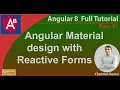 Angular Material Design with Reactive Forms Angular 8 Tutorial in Hindi