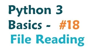 Python 3 Programming Tutorial - Read from a file
