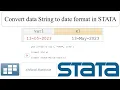 Convert data String to date format in STATA