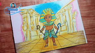 رسم المتحف المصري رسم المتحف المصري الكبير رسم المتحف المصري الجديد 1 