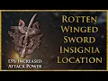 Rotten Winged Sword Insignia Location Quick Guide Increases Attack Power Elden Ring