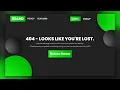 404 Page Not Found Design in CSS Html CSS 404 Error
