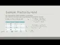 Linear Regression--including StatCrunch Part 1