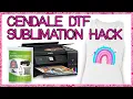 How to do a DTF Sublimation Hack with Cendale DTF Transfer Powder and DTF Transfer Sheets