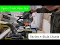 Ryobi 18 Volt Miter Saw - Review and Blade Change