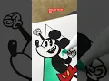 Dope Mickey Mouse Drawing in A Weird Modern Style