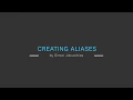 Creating Aliases in your terminal