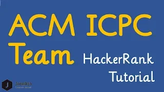 ACM ICPC Team HackerRank Solution