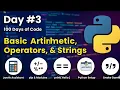 3 Day 3 Python Tutorial for Beginners Math Operators and Strings Explained