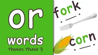 or Words Blending Phonics Phase 3