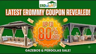 EROMMY Coupon Code Sale Up to 80 OFF Gazebo Outdoor Home Furniture