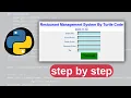 How To Make Restaurant Billing App Using Python Tkinter