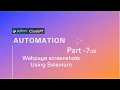 Dynamic screenshots with selenium web automation framework using Open AI ChatGPT Python code