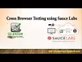 Cross Browser Test in Selenium Webdriver using SauceLabs Cloud