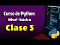Curso Python desde Cero Tipo de Datos Clase 5