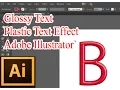 How to create Glossy Text Effect in Adobe Illustrator