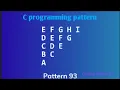 Best pattern tutorial ll C programming language ll