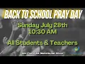 Back to School Pray Day Prayer and Blessings for Students Educators and More