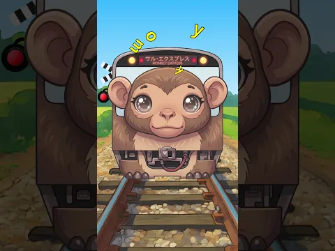 Learn animal names in English with the Animal Train　#Shorts