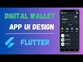 Digital Wallet App UI Design In Flutter - Flutter UI Design Tutorial