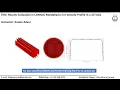 Plotting results in 3D 2D and 1D for velocity profile in a 3D tube using COMSOL Multiphysics