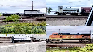 Seattle Trains TEMCO Grain Terminal Switchers Slug - SW1200 GP9 EFX Locomotive in Tacoma 60fps