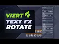 Vizrt 4 Text FX Rotate Plugin Tutorial