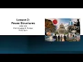 LESSON 2 POWER STRUCTURES