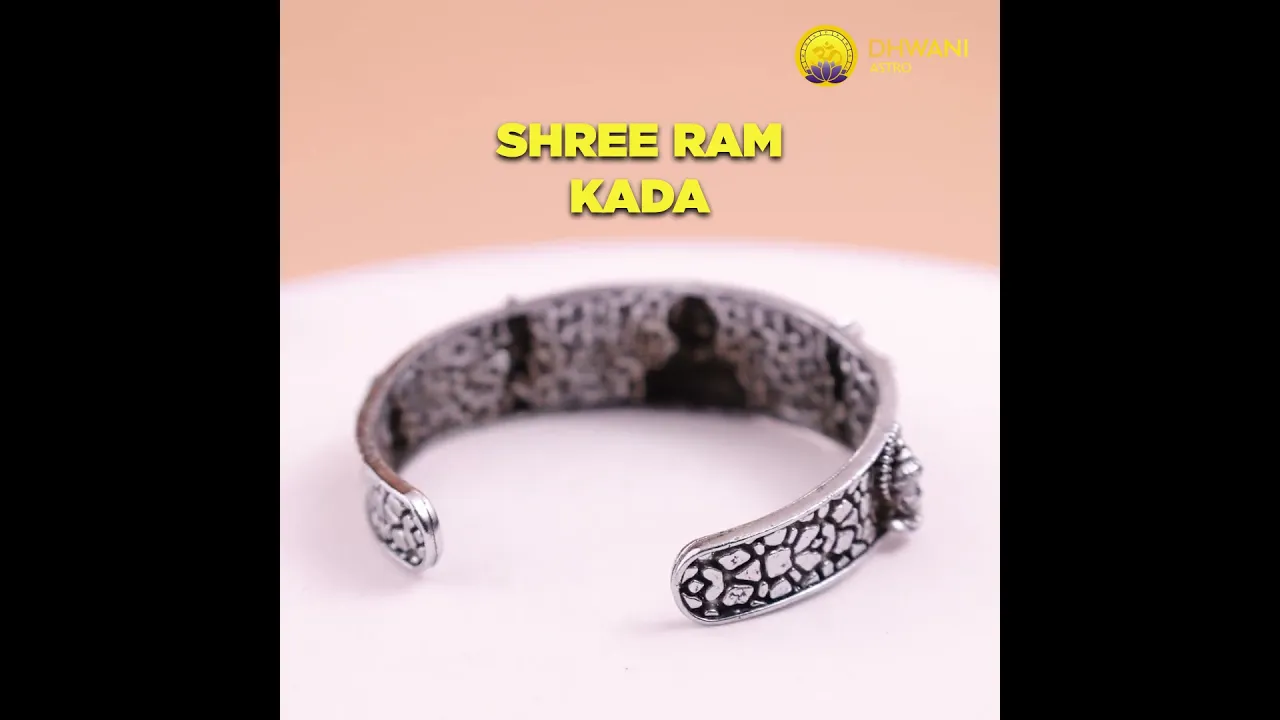 Shree Ram Kada (Silver Oxidize)