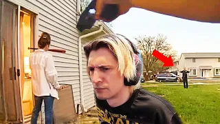 200IQ Cops Outsmart Woman With Baseball Bat | xQc Reacts