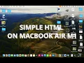How to Create and Open a Basic HTML File on a MacBook Simple Coding Tutorial