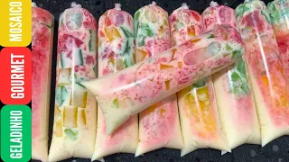 A RECEITA DE GELADINHO QUE VIRALIZOU/ TODOS QUEREM SABER COMO FAZER /geladinho mosaico