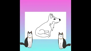 How 2 draw nd colour a WOLF in easy step by step procedure VOLOG NO 83