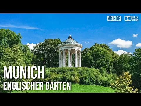 Englischer Garten Park, Munich - 🇩🇪 Germany [4K HDR] Walking Tour