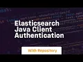 elasticsearch java client authentication
