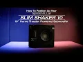 How To Position Rockville Slim Shaker 10 Under or Behind Couch Home Theater Powered Subwoofer