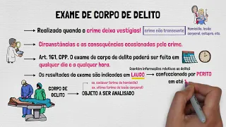 EXAME DE CORPO DE DELITO: o que é? | Processo Penal | Provas em Espécie | Aula 04