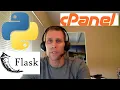 Python Flask App using cPanel basic hello world page