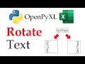 Excel Alignment Control Rotating Text with OpenPyXL