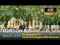 Download Lagu London Bus Ride, Route 430, Double Decker, 4K Virtual Tour. From Roehampton To South Kensington V\u0026A.